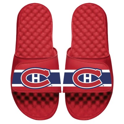Шлепки Детские шлепки Montreal Canadiens ISlide Stripe Logo - Red