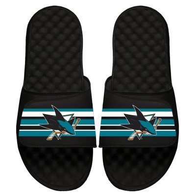 Шлепки  San Jose Sharks ISlide Youth Stripe Logo Slide - Black