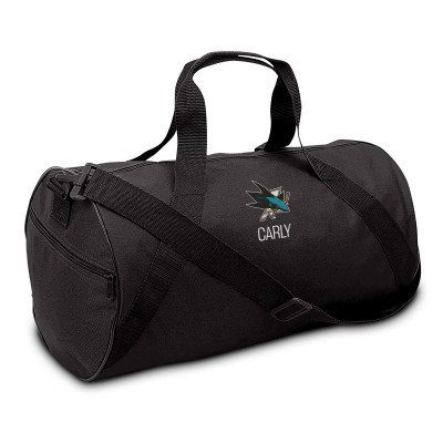 Подростковая San Jose Sharks Black Personalized Duffle Bag