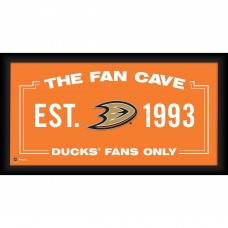 Anaheim Ducks Fanatics Authentic Framed 10 x 20 Fan Cave Collage
