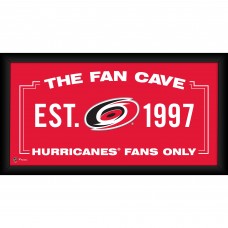 Carolina Hurricanes Fanatics Authentic Framed 10 x 20 Fan Cave Collage