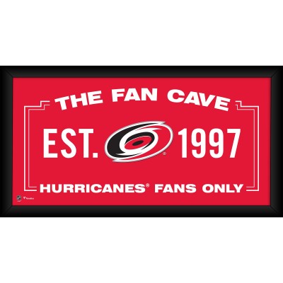 Carolina Hurricanes Fanatics Authentic Framed 10 x 20 Fan Cave Collage