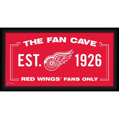 Detroit Red Wings Fanatics Authentic Framed 10 x 20 Fan Cave Collage