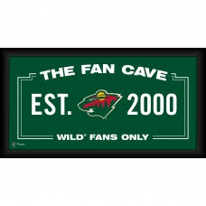 Minnesota Wild Fanatics Authentic Framed 10 x 20 Fan Cave Collage