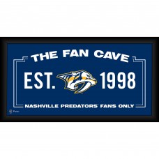 Nashville Predators Fanatics Authentic Framed 10 x 20 Fan Cave Collage