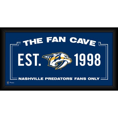 Nashville Predators Fanatics Authentic Framed 10 x 20 Fan Cave Collage