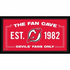 New Jersey Devils Fanatics Authentic Framed 10 x 20 Fan Cave Collage New Jersey Devils Fanatics Authentic Framed 10 x 20 Fan Cave Collage