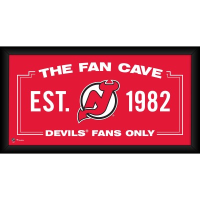 New Jersey Devils Fanatics Authentic Framed 10 x 20 Fan Cave Collage