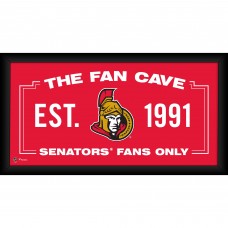 Ottawa Senators Fanatics Authentic Framed 10 x 20 Fan Cave Collage