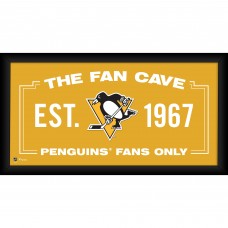 Pittsburgh Penguins Fanatics Authentic Framed 10 x 20 Fan Cave Collage