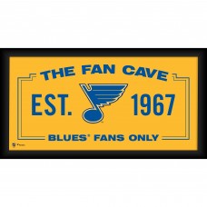 St. Louis Blues Fanatics Authentic Framed 10 x 20 Fan Cave Collage
