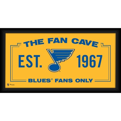 St. Louis Blues Fanatics Authentic Framed 10 x 20 Fan Cave Collage