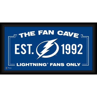 Tampa Bay Lightning Fanatics Authentic Framed 10 x 20 Fan Cave Collage