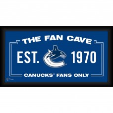 Vancouver Canucks Fanatics Authentic Framed 10 x 20 Fan Cave Collage