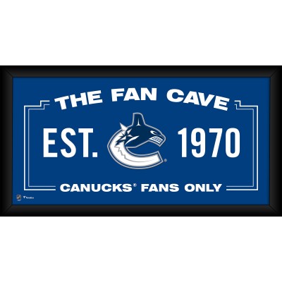Vancouver Canucks Fanatics Authentic Framed 10 x 20 Fan Cave Collage