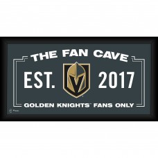 Vegas Golden Knights Fanatics Authentic Framed 10 x 20 Fan Cave Collage