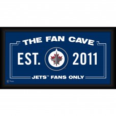 Winnipeg Jets Fanatics Authentic Framed 10 x 20 Fan Cave Collage