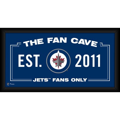 Winnipeg Jets Fanatics Authentic Framed 10 x 20 Fan Cave Collage