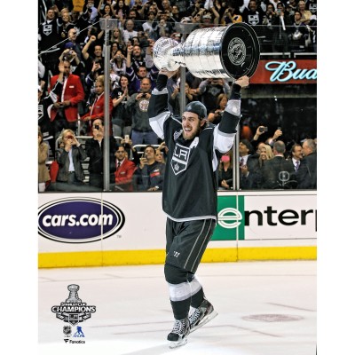Unsigned Los Angeles Kings Anze Kopitar Fanatics Authentic 2012 Stanley Cup Champions Raising Cup Photograph