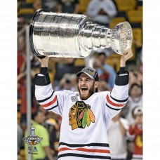 Unsigned Chicago Blackhawks Brandon Saad Fanatics Authentic 2013 Stanley Cup Champions Raising Cup Photograph