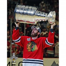 Unsigned Chicago Blackhawks Brandon Saad Fanatics Authentic 2015 Stanley Cup Champions Raising Cup Photograph