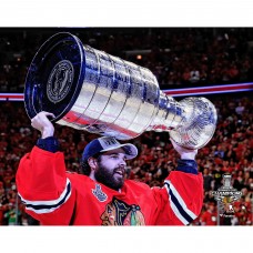 Unsigned Chicago Blackhawks Corey Crawford Fanatics Authentic 2015 Stanley Cup Champions Raising Cup Photograph