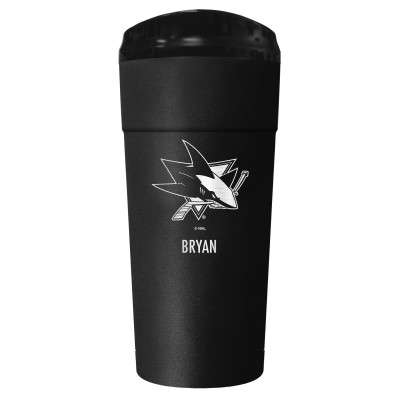 Именной стакан San Jose Sharks 24oz. Personalized Stealth - Black