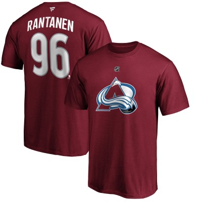 Футболка с номером Mikko Rantanen Colorado Avalanche Authentic Stack Player - Burgundy