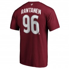 Футболка с номером Mikko Rantanen Colorado Avalanche Authentic Stack Player - Burgundy