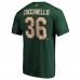 Футболка Mats Zuccarello Minnesota Wild Authentic Stack Name &amp; Number Team - Green - оригинальные футболки Миннесота Уайлд