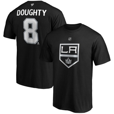 Футболка Drew Doughty Los Angeles Kings Authentic Stack Name &amp; Number Team - Black - оригинальные футболки Лос-Анджелес Кингз