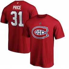 Футболка Carey Price Montreal Canadiens Authentic Stack - Red