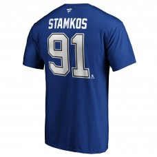 Steven Stamkos Tampa Bay Lightning Authentic Stack Player Name & Number T-Shirt - Blue