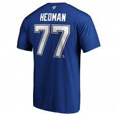 Victor Hedman Tampa Bay Lightning Authentic Stack Player Name & Number T-Shirt - Blue