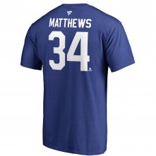 Футболка Auston Matthews Toronto Maple Leafs Authentic Stack - Blue