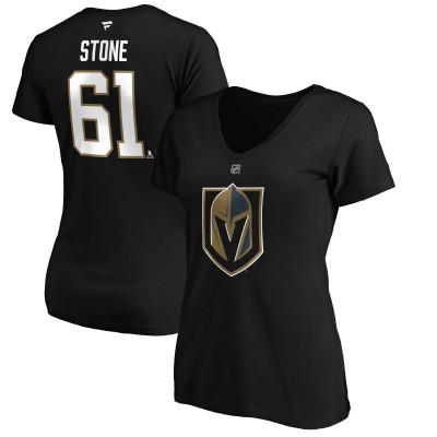 Футболка с номером Mark Stone Vegas Golden Knights Womens Authentic Stack - Black