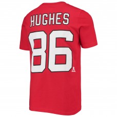 Футболка Jack Hughes New Jersey Devils Youth Player - Red