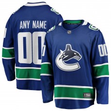 Именная джерси Vancouver Canucks Fanatics Blue Home Team Breakaway