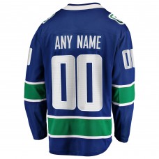 Именная джерси Vancouver Canucks Fanatics Blue Home Team Breakaway