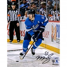 Autographed Winnipeg Jets Mark Scheifele Fanatics Authentic 8 x 10 Alternate Jersey Skating Photograph
