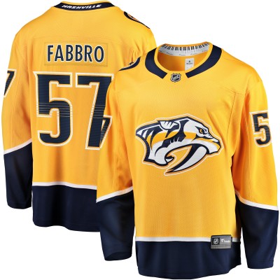 Игровая джерси Dante Fabbro Nashville Predators Fanatics Replica Player - Gold