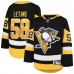 Игровая джерси Подростковая Pittsburgh Penguins Kris Letang Black Premier Player