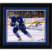 Фото с автографом Auston Matthews Toronto Maple Leafs Fanatics Authentic 8" x 10" Blue Jersey Stopping