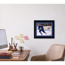 Фото с автографом Auston Matthews Toronto Maple Leafs Fanatics Authentic 8" x 10" Blue Jersey Stopping Фото с автографом Auston Matthews Toronto Maple Leafs Fanatics Authentic 8" x 10" Blue Jersey Stopping