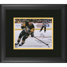 Autographed Pittsburgh Penguins Dominik Simon Fanatics Authentic Framed 8 x 10 Black Jersey Skating Photograph