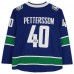 Autographed Vancouver Canucks Elias Pettersson Fanatics Authentic Blue Alternate Fanatics Breakaway Jersey