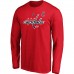Футболка Washington Capitals Alexander Ovechkin Fanatics Red Authentic Stack Name & Number Long Sleeve