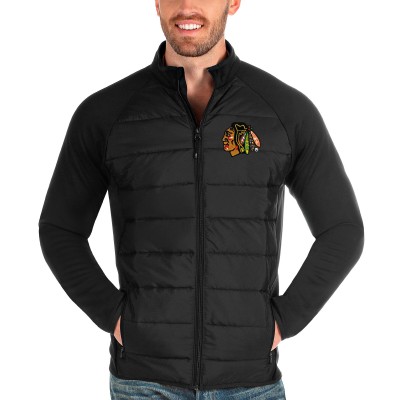 Кофта на молнии Chicago Blackhawks Antigua Altitude - Black