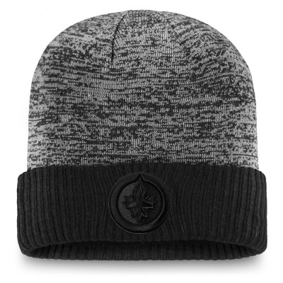 Шапка Winnipeg Jets Fanatics Black Authentic Pro Travel & Training Cuffed Knit