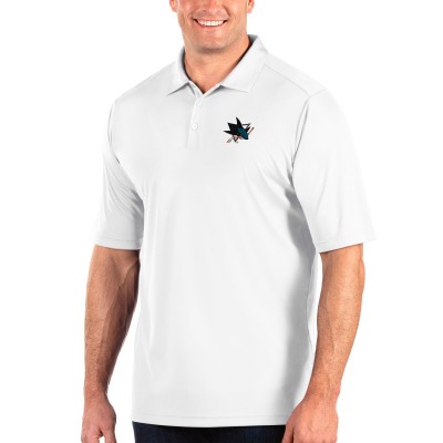 Поло больших размеров San Jose Sharks Antigua - White